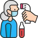 Free Escaneo De Temperatura Verificar La Temperatura Corporal Estafa De Temperatura Icono