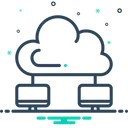 Free Nuvem Rede Computacao Ícone