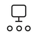 Free Computer Oneway Connection Icon