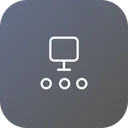 Free Computer Oneway Connection Icon