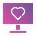 Free Computer Online Dating Love Icon