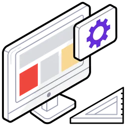Free Computer Designing  Icon