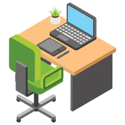 Free Computer Desk  Icon