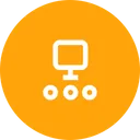 Free Computer Connection Chain Icon