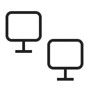 Free Computer Connection Chain Icon