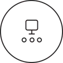 Free Computer Oneway Connection Icon