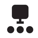 Free Computer Connection Chain Icon