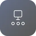 Free Computer Oneway Connection Icon