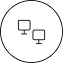 Free Computer Connection Chain Icon
