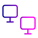 Free Computer Connection Chain Icon