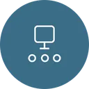 Free Computer Oneway Connection Icon