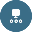 Free Computer Connection Chain Icon