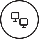 Free Computer File Sharing Icon