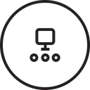 Free Computer Connection Chain Icon