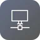 Free Computer On Network Icon