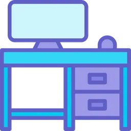 Free Computer Table  Icon