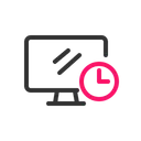 Free Computer Time  Icon