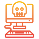 Free Virus Computer Skull Icon