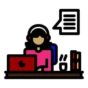 Free Feminino Casa Networking Ícone