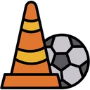Free Artboard Football Practice Cone Icon