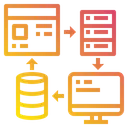 Free Web Computador Dados Icon