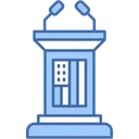 Free Conference Debate Lectern Icon