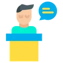 Free Speaker Corporate Leader Icon