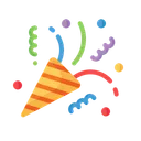 Free Confetti Event Celebration Icon