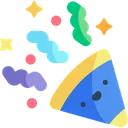 Free Confetti New Year Party Icon