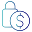 Free Confidentiality Dollar Secure Payment Icon