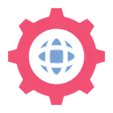 Free Configuracao Global Engrenagem Ícone