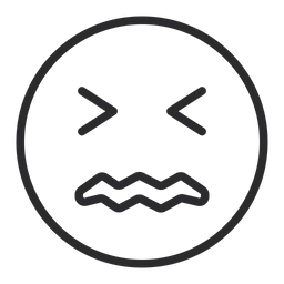 Free Confounded Face Emoji Icon