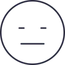 Free Confuse Emoji Outline Icon