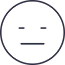 Free Confuse Emoji Outline Icon