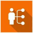 Free Connect User Network Icon