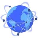 Free Connected Globe Globe Network Icon