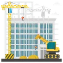 Free Echafaudages Reparation De Batiments Construction Commerciale Icône