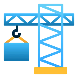 Free Construction Crane  Icon