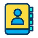 Free Book Contacts Phone Book Icon