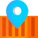 Free Container Location Transportation Track Container Icon