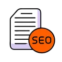 Free Contenido Seo Articulo Icono