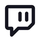 Free Twitch Midias Sociais Logotipo Ícone