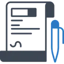 Free Contract Agreement Legal Document Icon