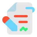 Free Contract File  Icon