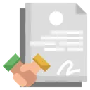 Free Contract  Icon