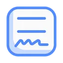 Free Contract Paper Contract Document Icon