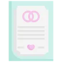 Free Boda Contrato Documento Icono