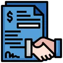 Free Contrato de empréstimo  Ícone