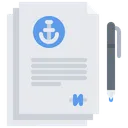 Free Contrato De Navegacion Documento De Navegacion Navegacion Icono