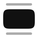 Free Control Deslizante Minimalista Horizontal Icono